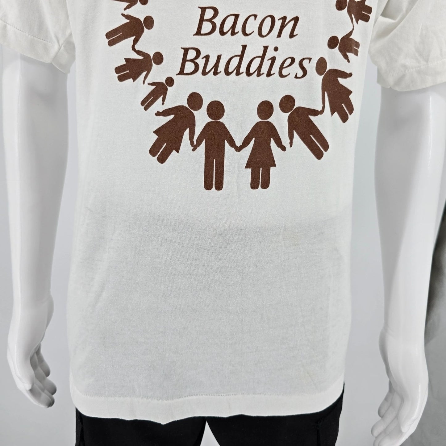 Vintage 1990s Robert Bacon High School Saint Bernard OH Bacon Buddies T-Shirt-XL