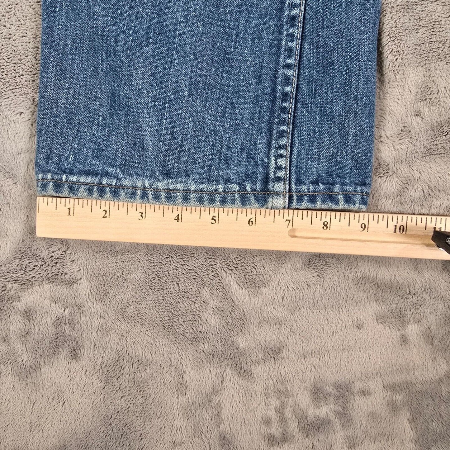 Vintage 1970s Mens Wrangler Talon Zipper Peace Sign Patch Hippie Jeans (32x30)