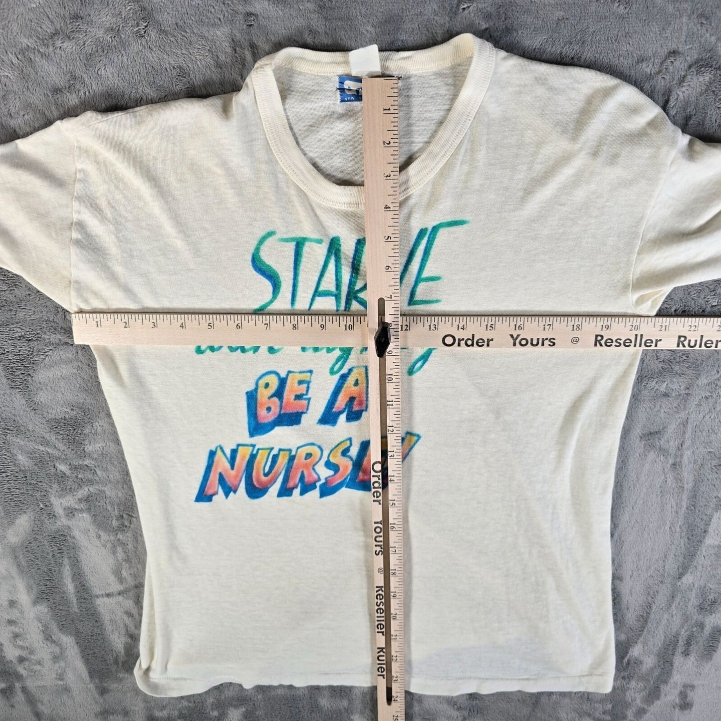 Vintage 1980s "Starve With Dignity- Be a Nurse" Thin Single-Stitch T-Shirt (M/L)