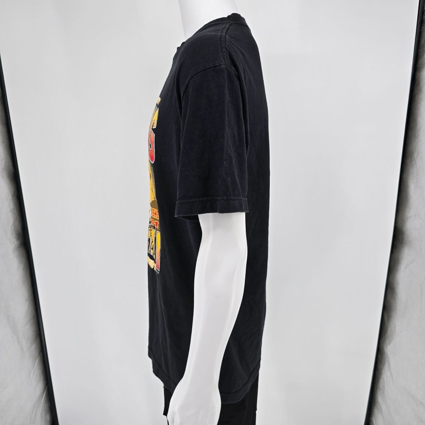 2000s Alstyle Grambling State University Alumni HBCU Black Graphic T-Shirt (M/L)