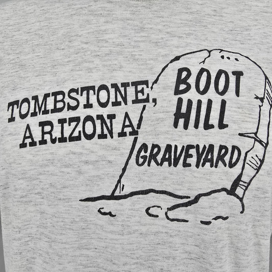 Vintage 1990s Oneita Tombstone, Arizona Boothill Graveyard Gray T-Shirt (L/XL)