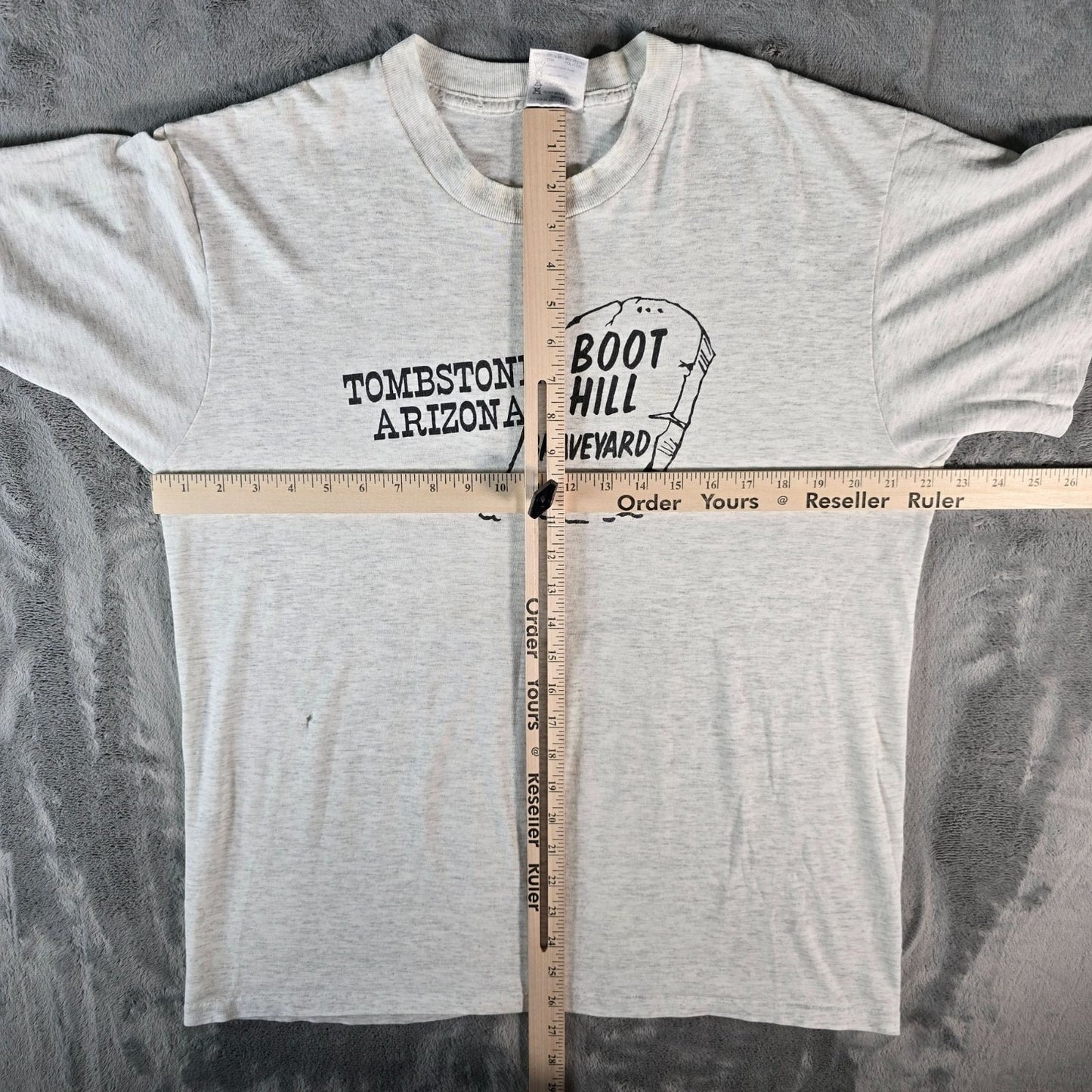 Vintage 1990s Oneita Tombstone, Arizona Boothill Graveyard Gray T-Shirt (L/XL)