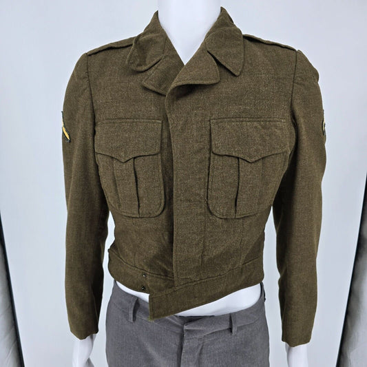 Vintage U.S. Army 1950s Handmacher Vogel Wool Serge "Ike" Jacket (36L)