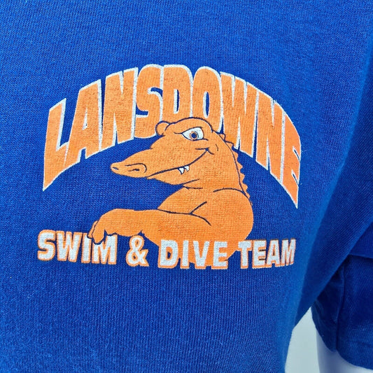Vintage 1990s Landsowne Gaters Swim & Dive Team Lexington, KY T-Shirt (M)