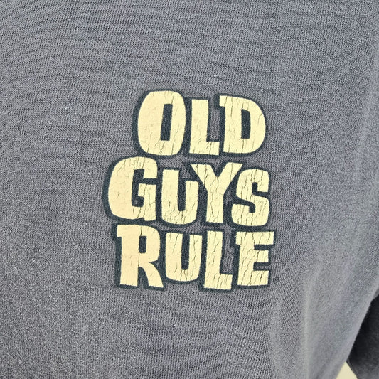Distressed 2000s Old Guys Rule Drive For Show Putt For Dough Golf T-Shirt (2XL)