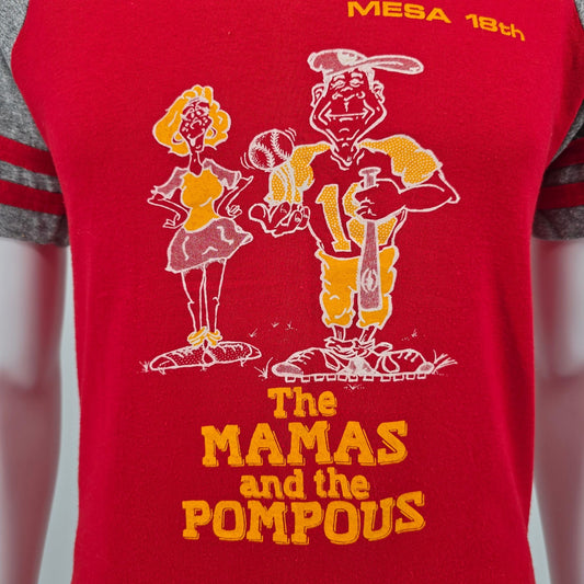 Vintage 1980s Mesa 18th "The Mamas and The Pompous" Raglan Jersey T-Shirt (M)