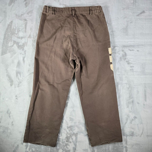 Vintage Y2K Distressed Adolphe Lafont Brown French Utility Work Pants (31x26)