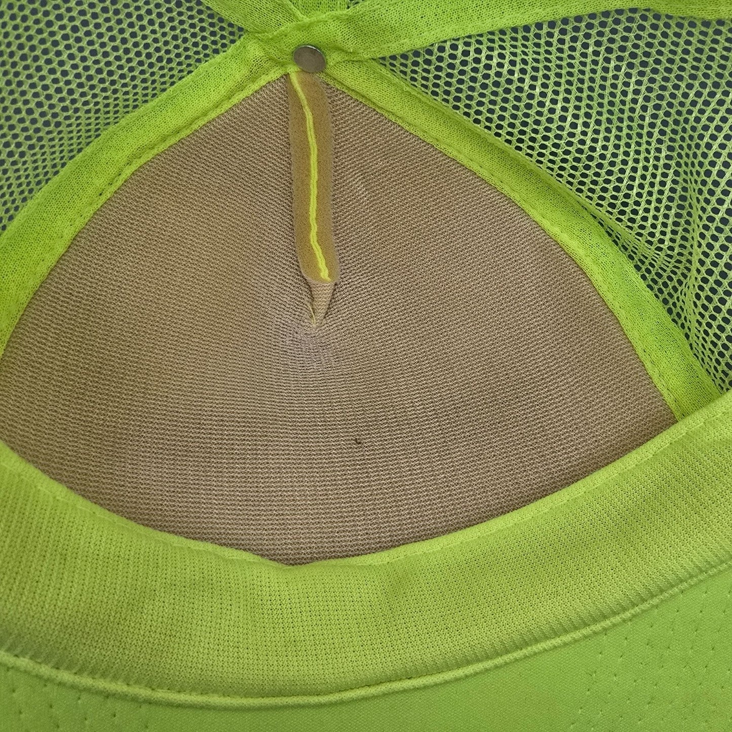 Distressed Hurley Rocks You Back To School Concert 2010 Neon Yellow Trucker Hat