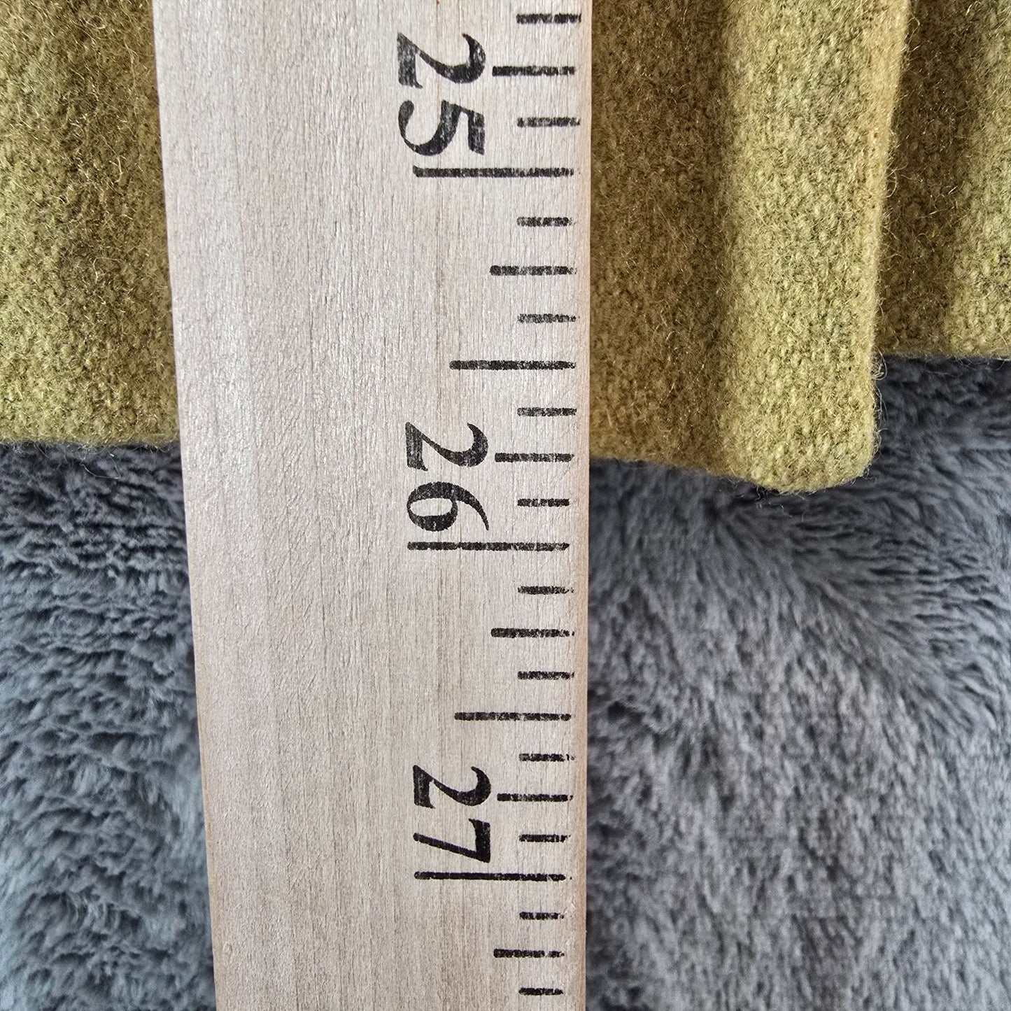 2010s Mossimo Women's Wool-Blend Mustard Green Double-Breasted Short Coat (M)