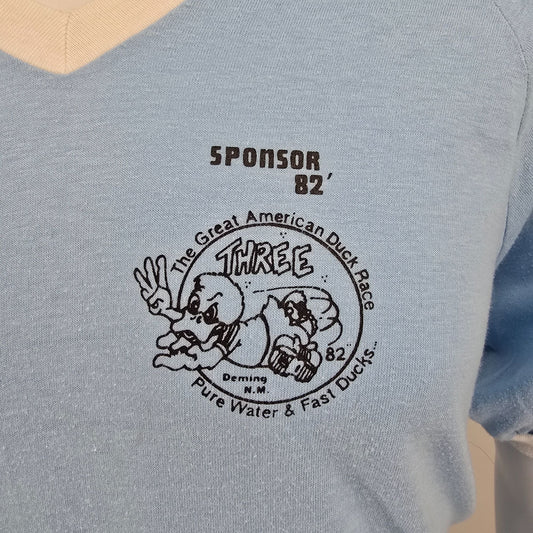 Vintage 1982 Sport-T Great American Duck Race Deming New Mexico T-Shirt (XL)