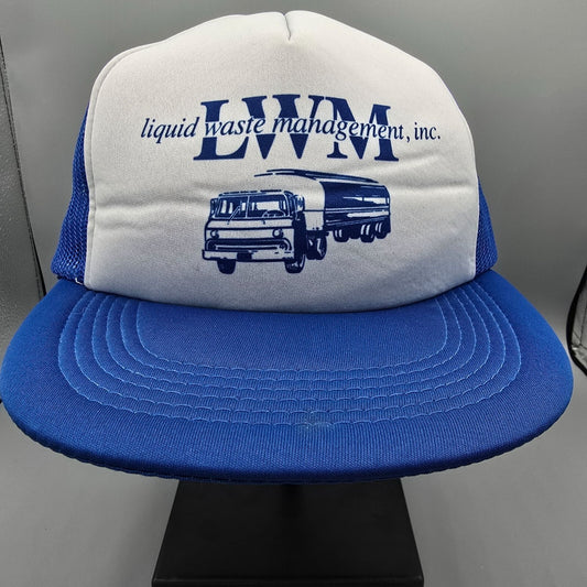 Distressed LWM Liquid Waste Management, Inc. Fort Lupton Colorado Trucker Hat
