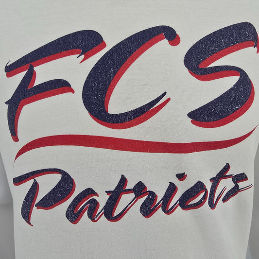 Vintage 1990s Russell Athletic Florida Christian School FCS Patriots T-Shirt (M)