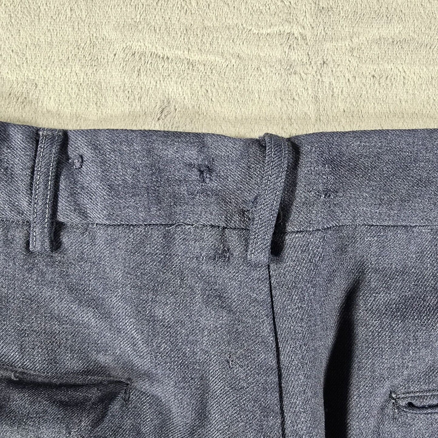 Vintage 1951 Korean War U.S Air Force Blue-84 Serge Virgin Wool Trousers (28x28)