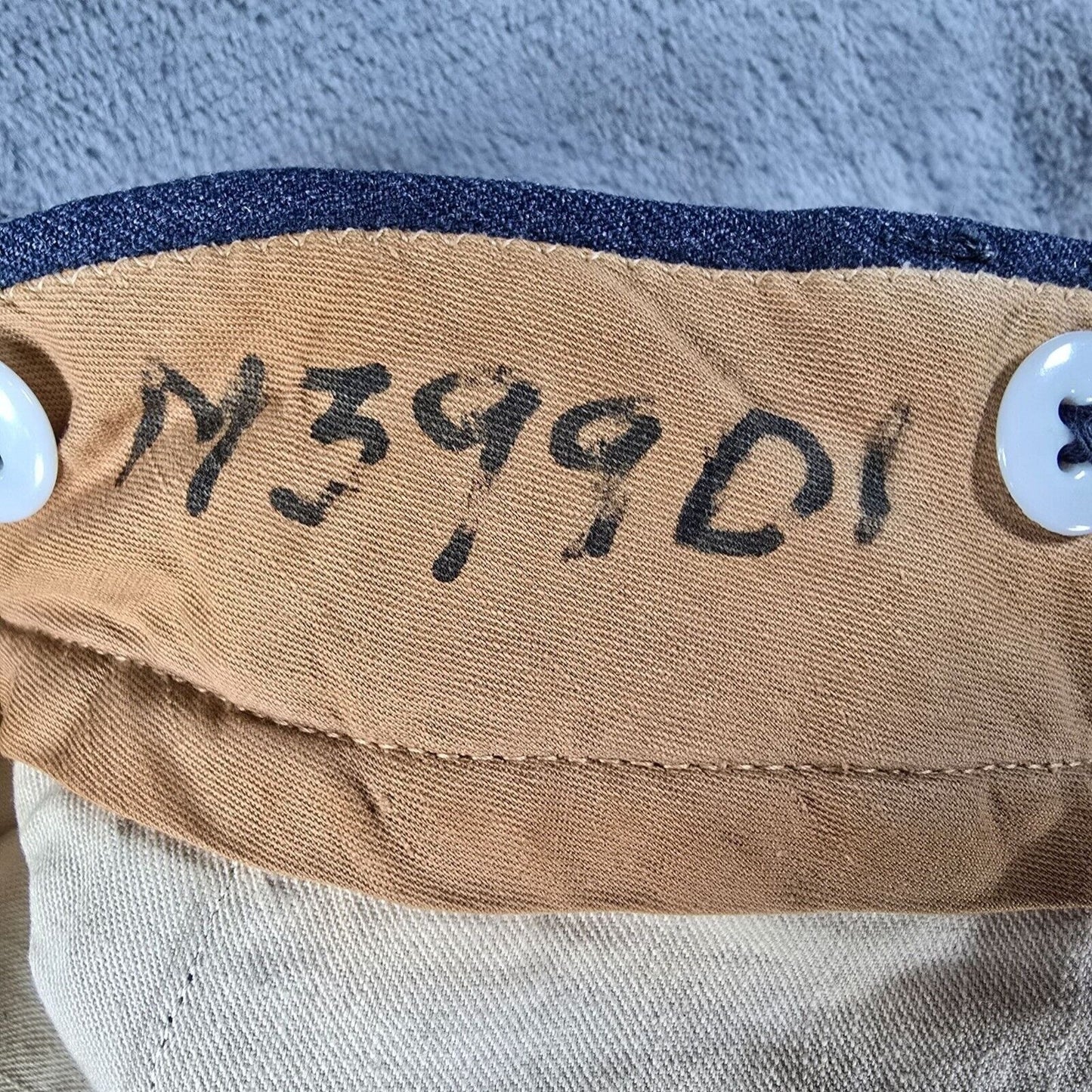 Vintage 1951 Korean War U.S Air Force Blue-84 Serge Virgin Wool Trousers (28x28)