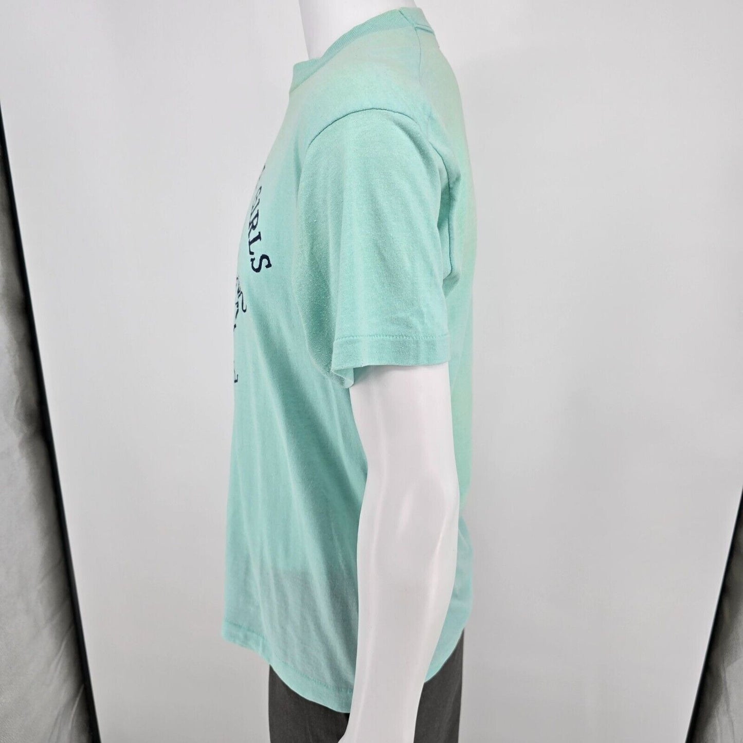 Vintage 1980s Screen Stars Milan Area Girls Fast Pitch Softball T-Shirt (M)