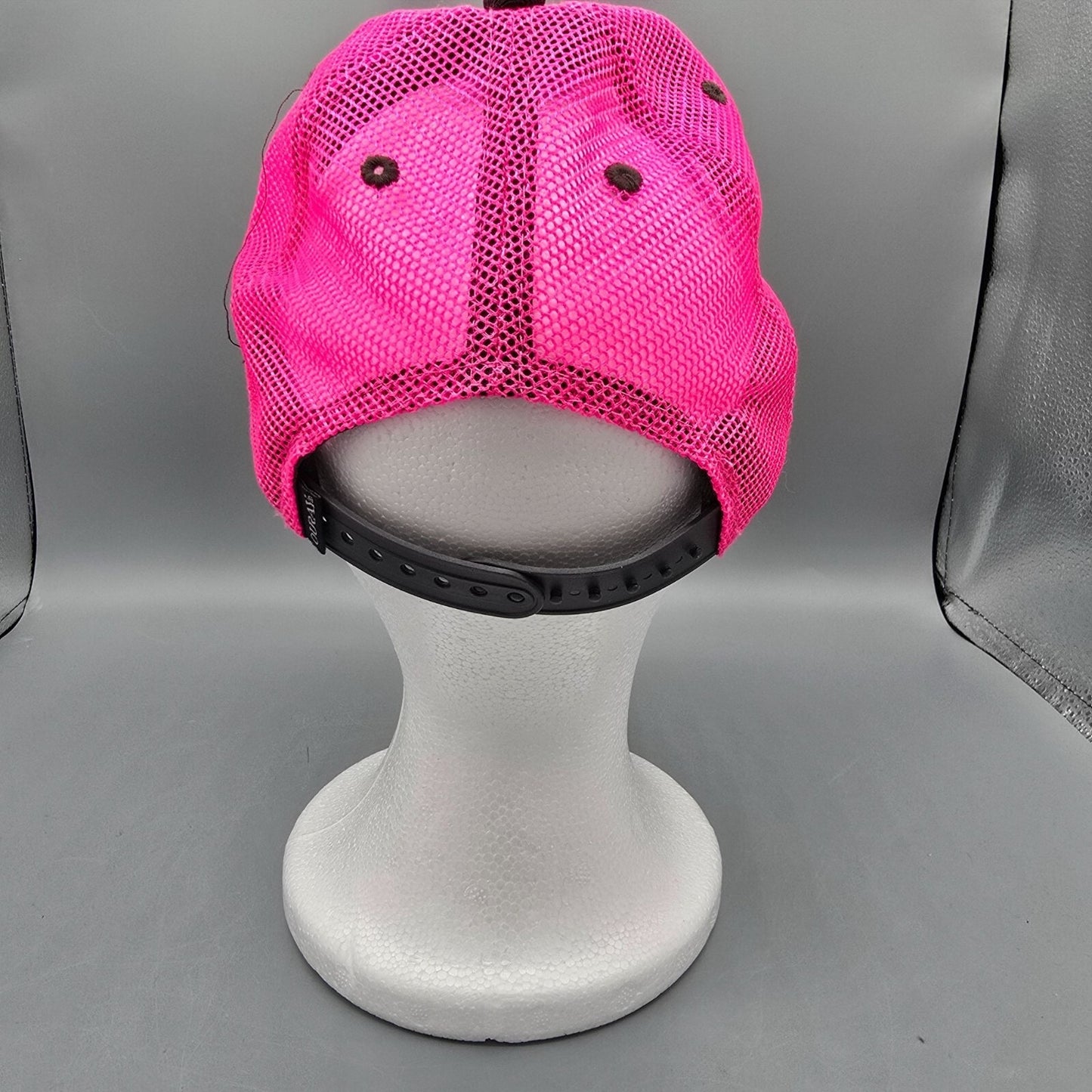 Jackson Hole Snow Day Wyoming '14 Gray and Pink Ouray Youth Sideline Mesh Cap