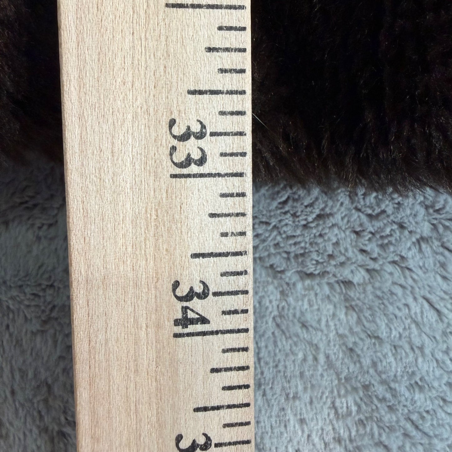 Vintage 1960s Women's Brown Faux Fur Teddy Bear Double-Breasted Coat (M)