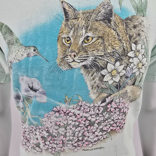 Distressed Vintage 1990s Harlequin Teena Houck National Wildlife T-Shirt (S)