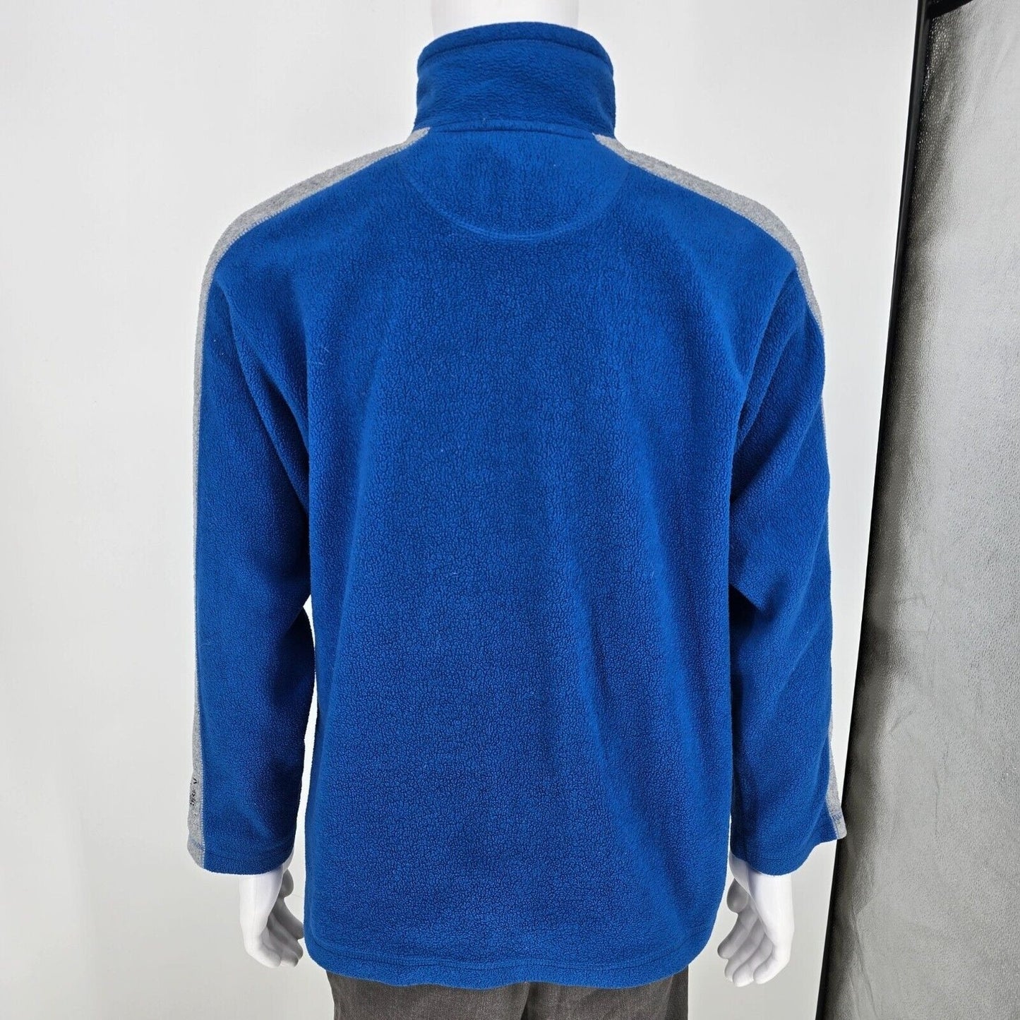 Vintage Y2K Kentucky Wildcats Blue 1/4 Zip Pullover Fleece Starter Jacket (M)