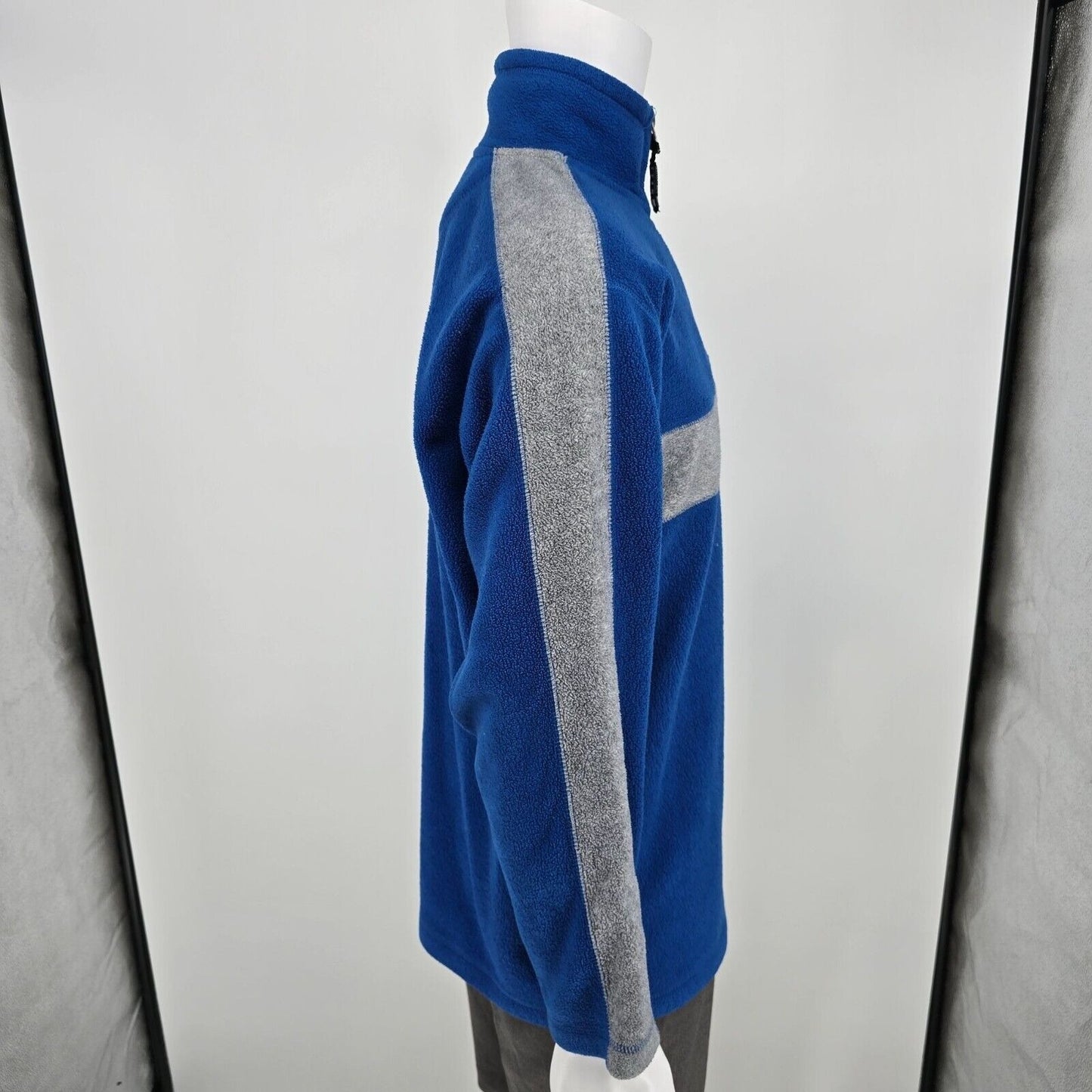 Vintage Y2K Kentucky Wildcats Blue 1/4 Zip Pullover Fleece Starter Jacket (M)