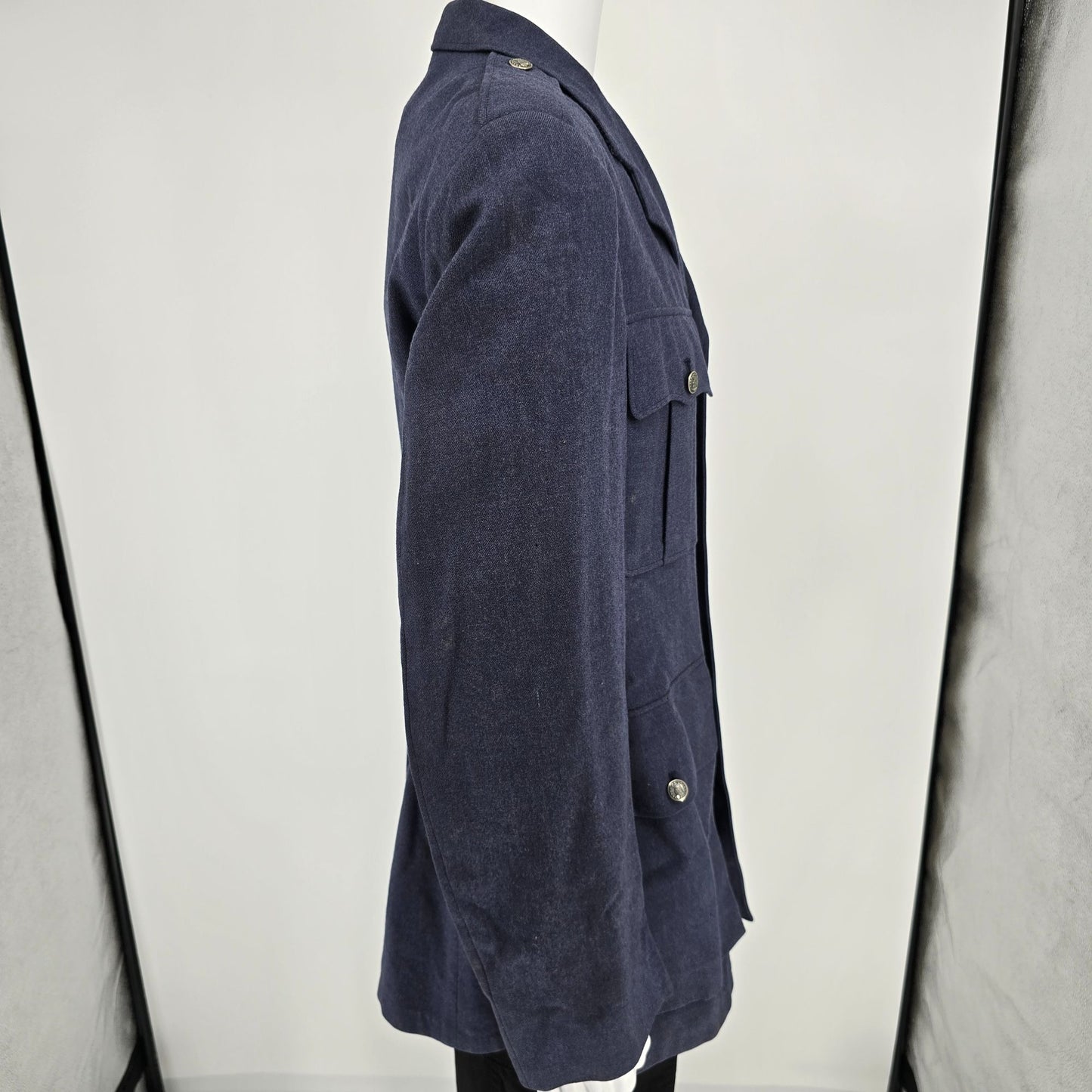 Vintage 1959 US Air Force Blue Service Dress Uniform Wool Serge Coat (41L)