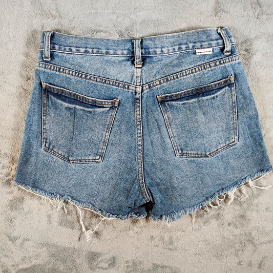 Billabong Womens Size 28 DIY Cut Off Frayed Hem 2.5" Inseam Denim Jean Shorts