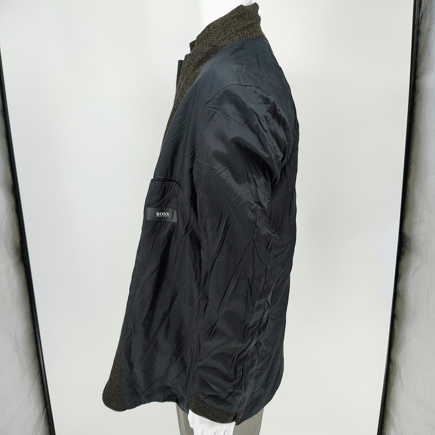 Boss Hugo Boss Einstein US Cashmere-Wool Blend Tweed Sport Coat Suit Jacket 42R