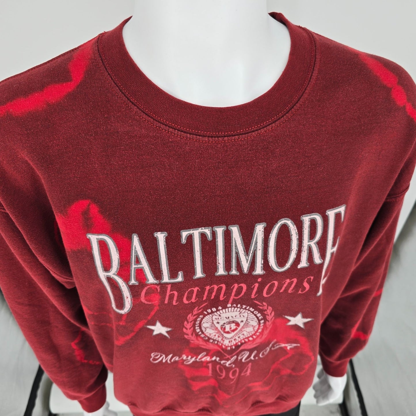 2010s Urban Outfitters Baltimore Champions 1994 Tie-Dye Oversized Sweatshirt (M)