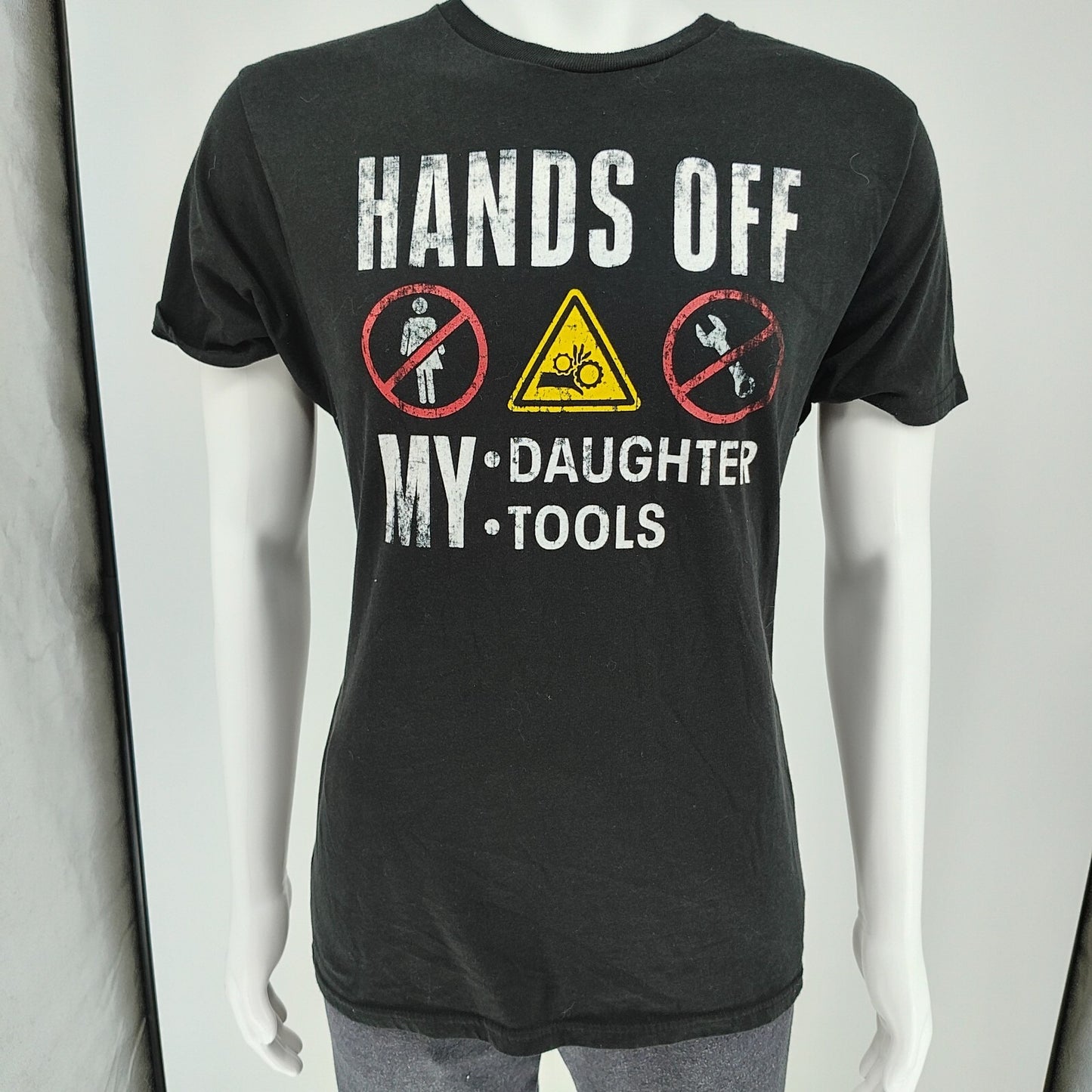 Way to Celebrate Father's Day Hands Off my Daughter/ My Tools T-Shirt (Medium)