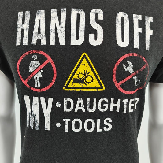 Way to Celebrate Father's Day Hands Off my Daughter/ My Tools T-Shirt (Medium)