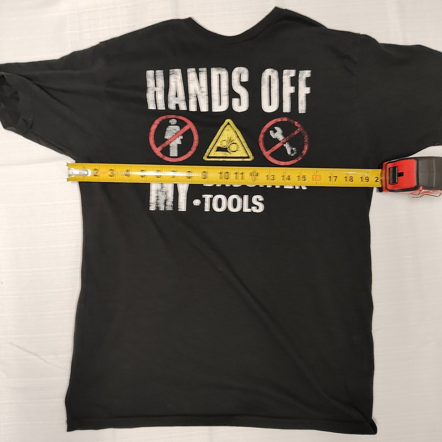 Way to Celebrate Father's Day Hands Off my Daughter/ My Tools T-Shirt (Medium)