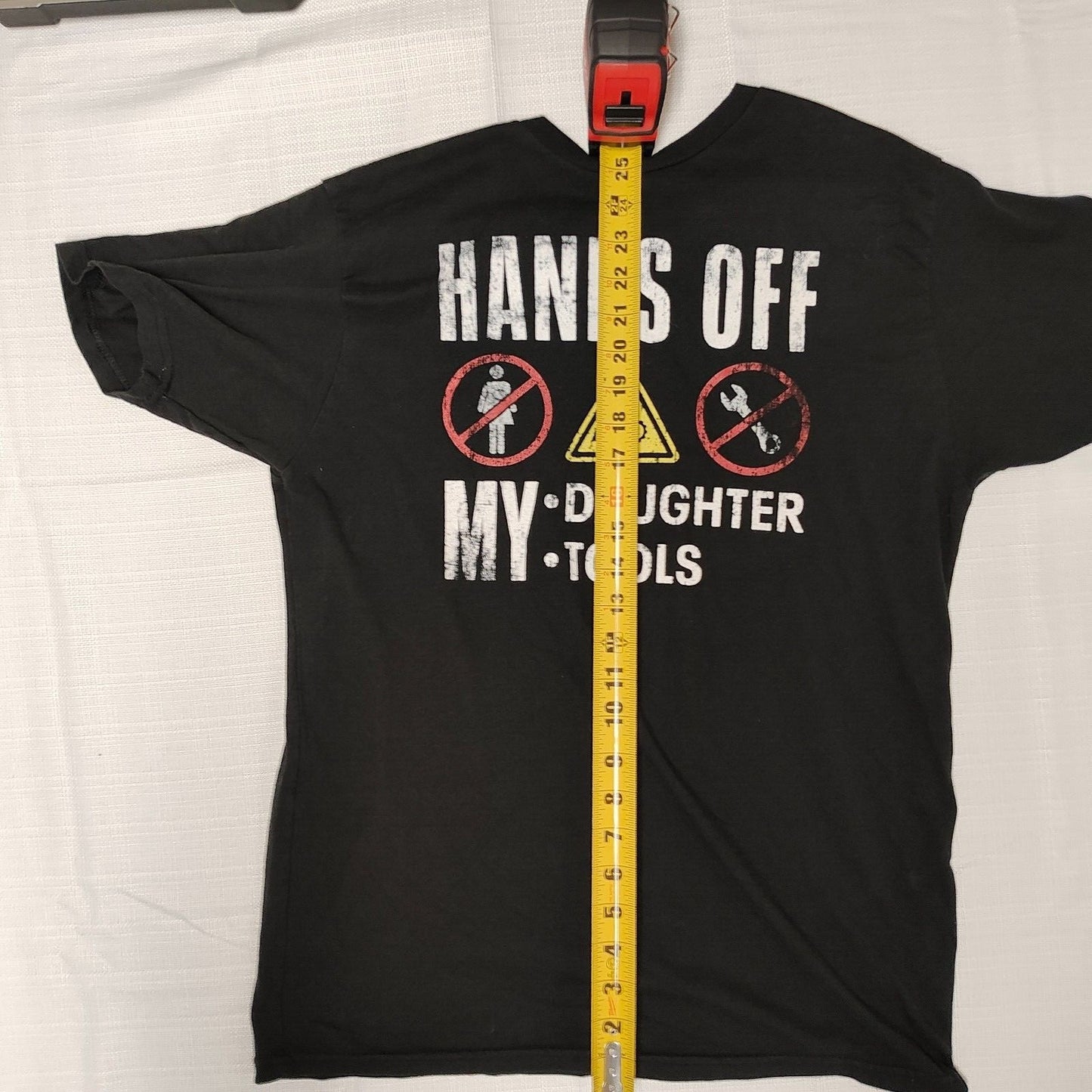 Way to Celebrate Father's Day Hands Off my Daughter/ My Tools T-Shirt (Medium)