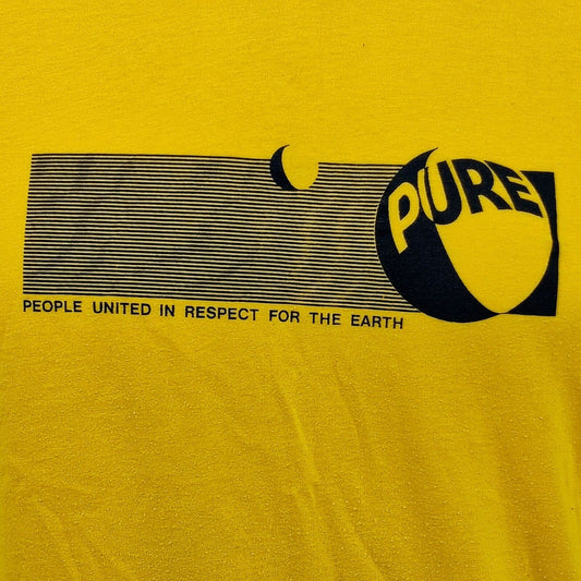 Vintage Single-Stitch 1980s People United in Respect for the Earth T-Shirt (M)