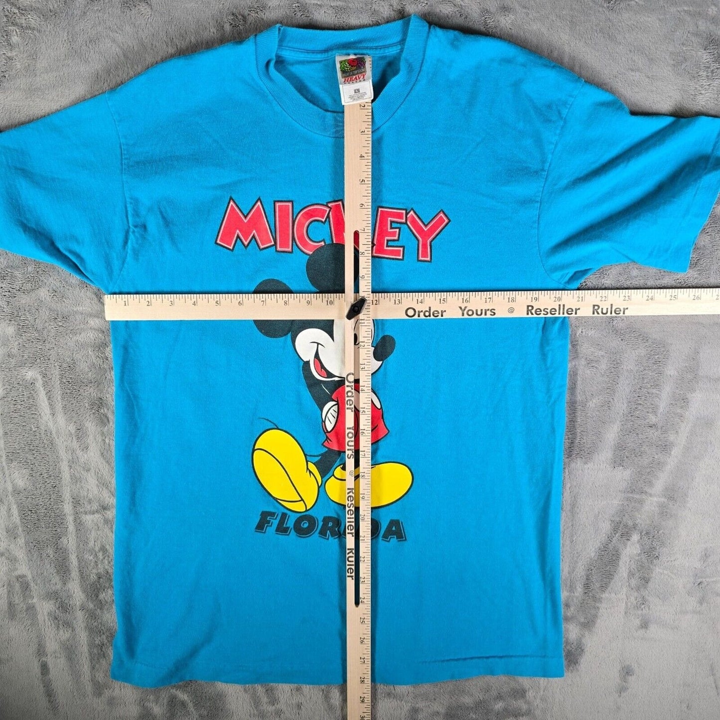Vintage Y2K Disney Mickey Mouse Florida Blue Single Stitch T-Shirt (M/L)