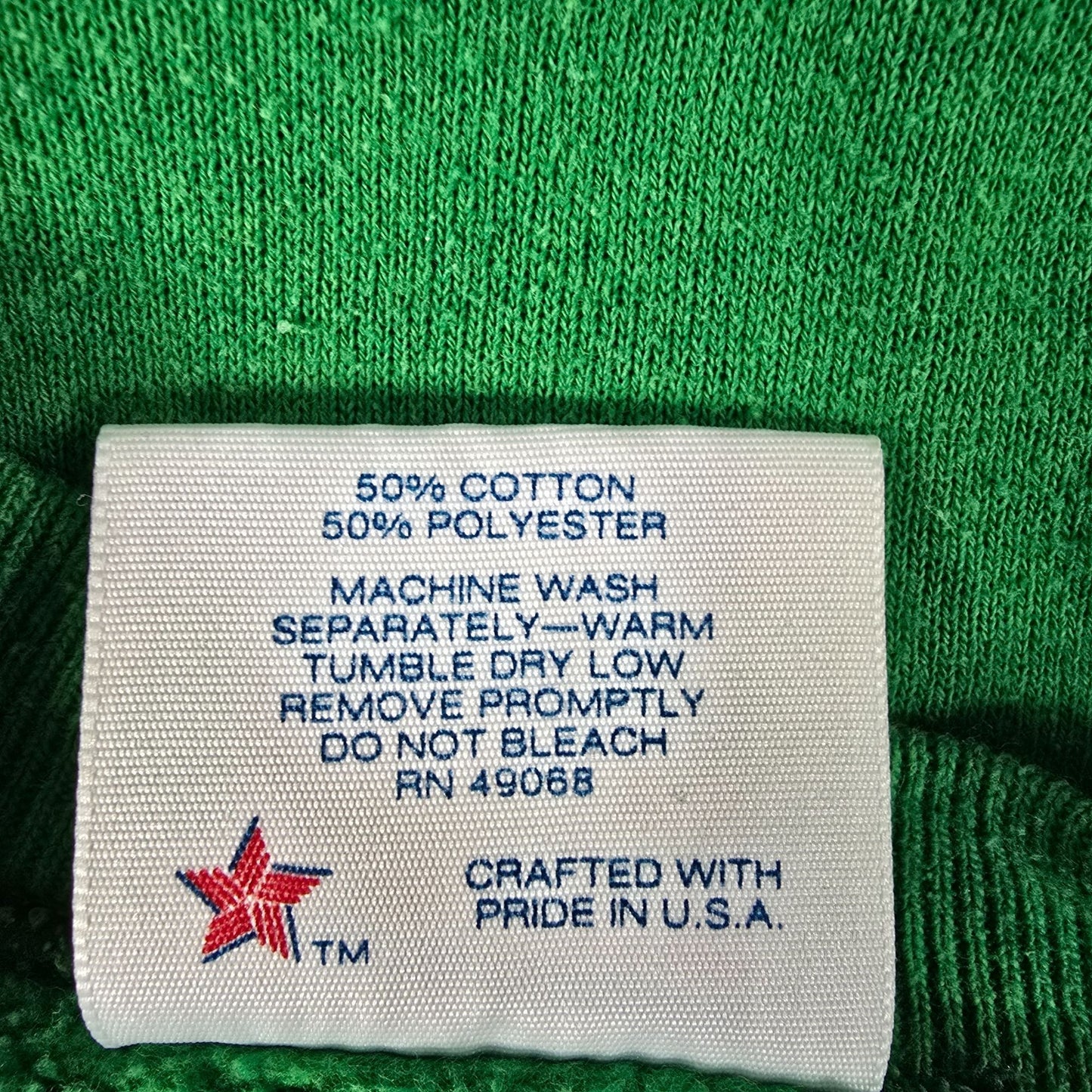 Vintage 1980s Soffe Sweats Made in USA Green Irish Shamrock Sweatshirt (XL)