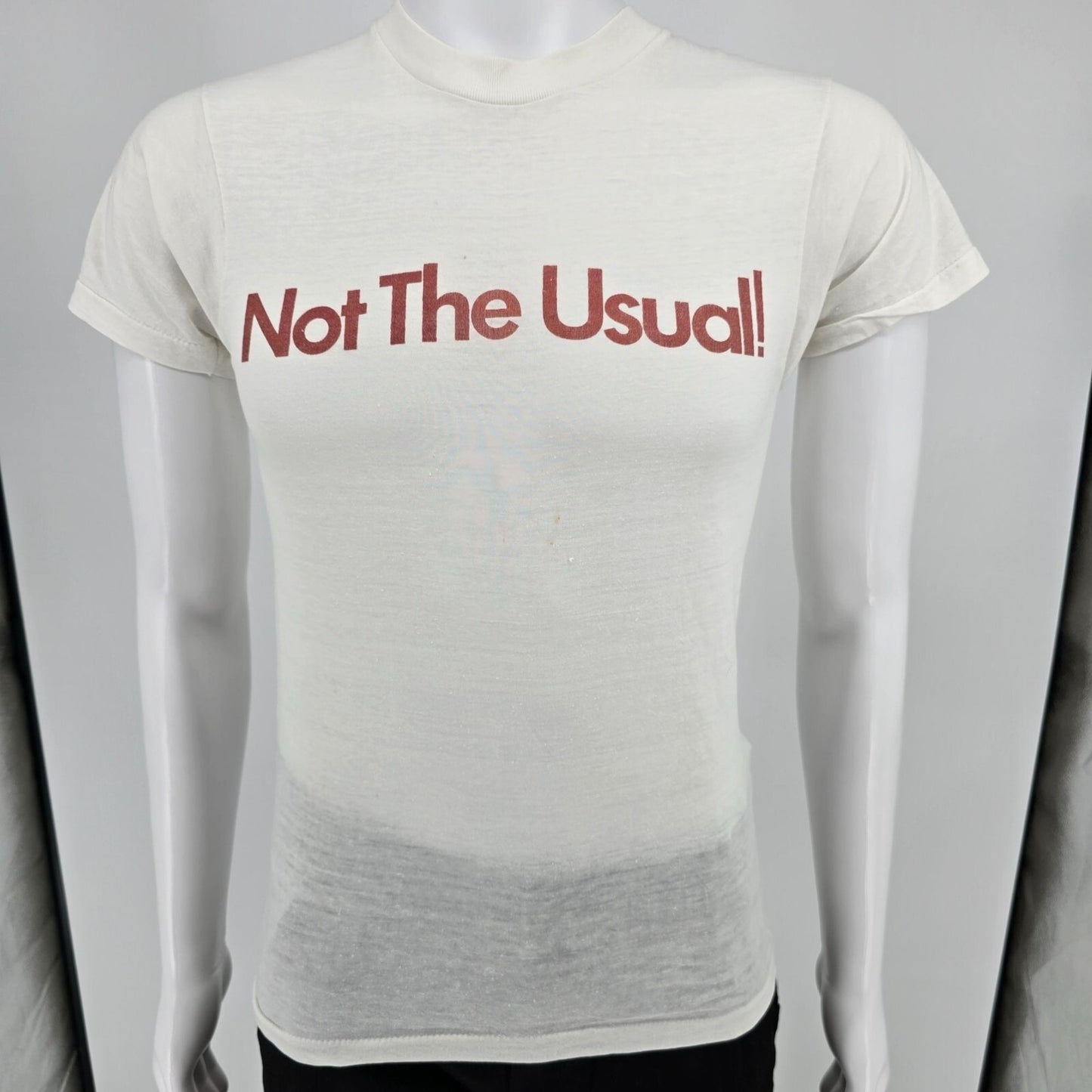 Vintage 1970s Henri Marchant Labrusca "Not the Usual" Thin Promo T-Shirt (XS)