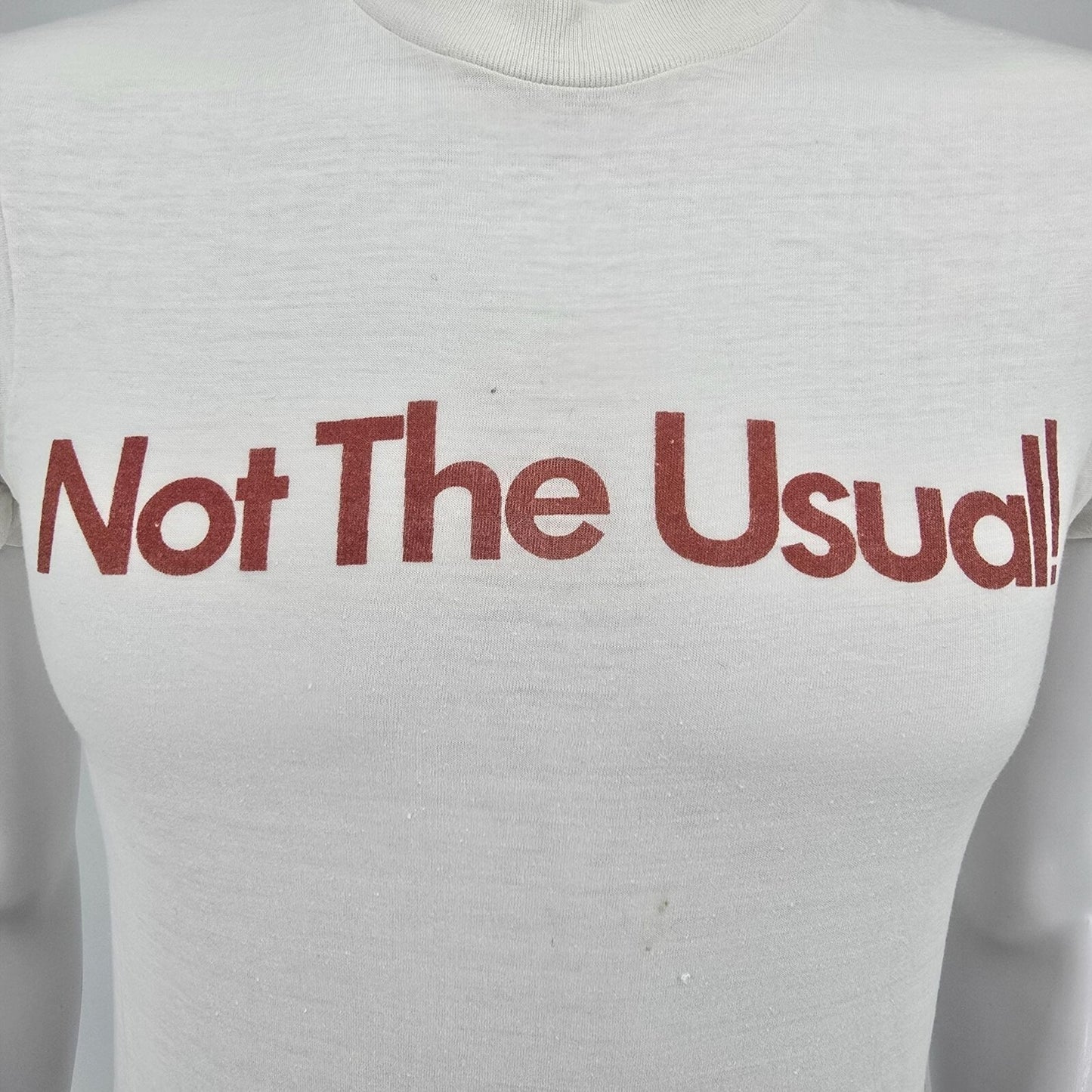 Vintage 1970s Henri Marchant Labrusca "Not the Usual" Thin Promo T-Shirt (XS)