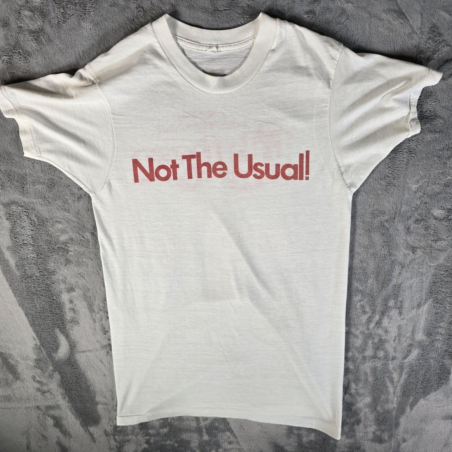 Vintage 1970s Henri Marchant Labrusca "Not the Usual" Thin Promo T-Shirt (XS)