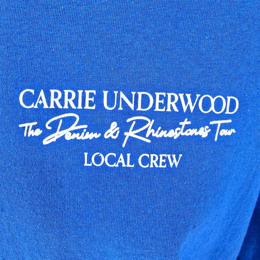 2022 Carrie Underwood Denim & Rhinestones Tour Local Crew Concert T-Shirt (XL)