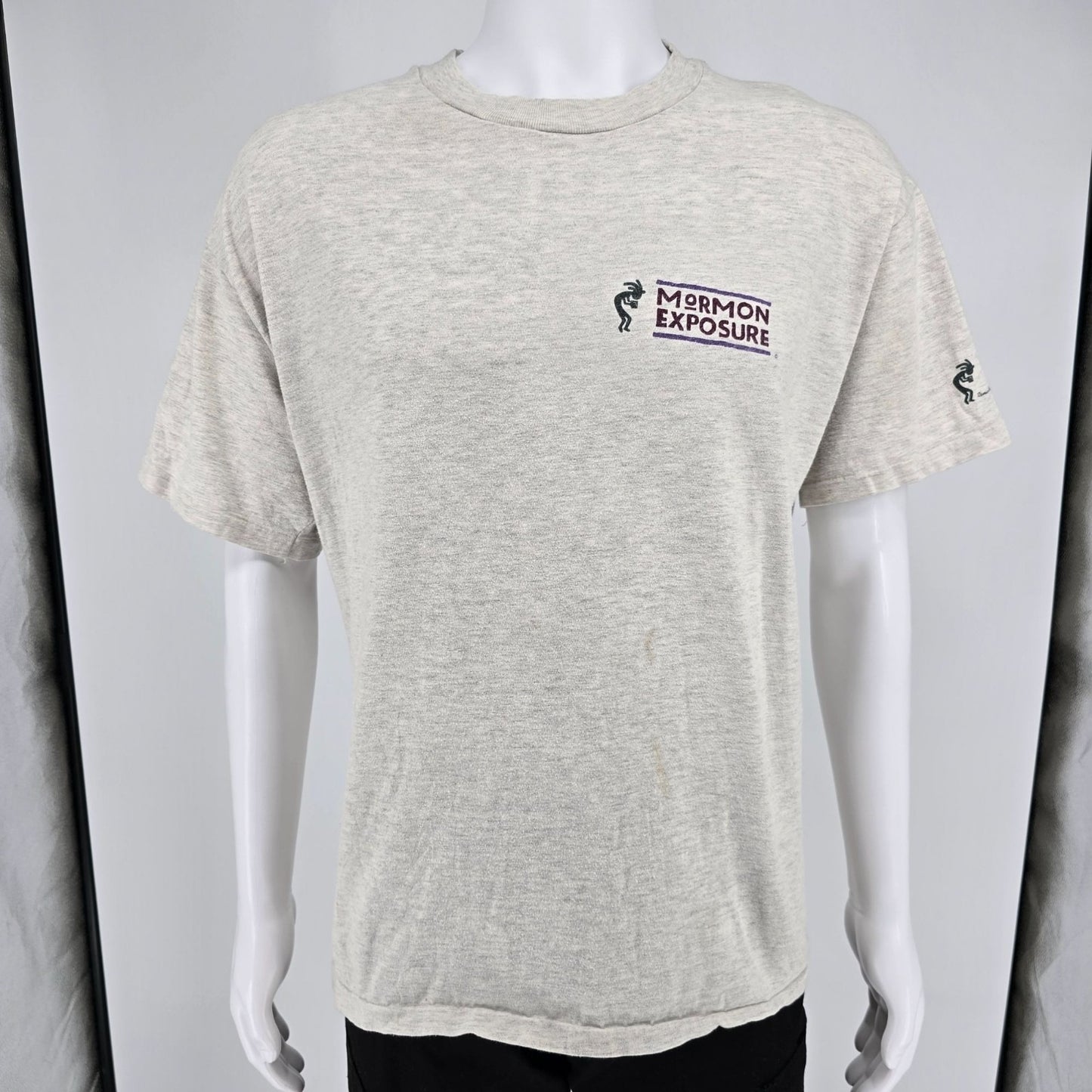 Vintage 1990s "Mormon Exposure" Northern Exposure Kokopelli Parody T-Shirt (XL)