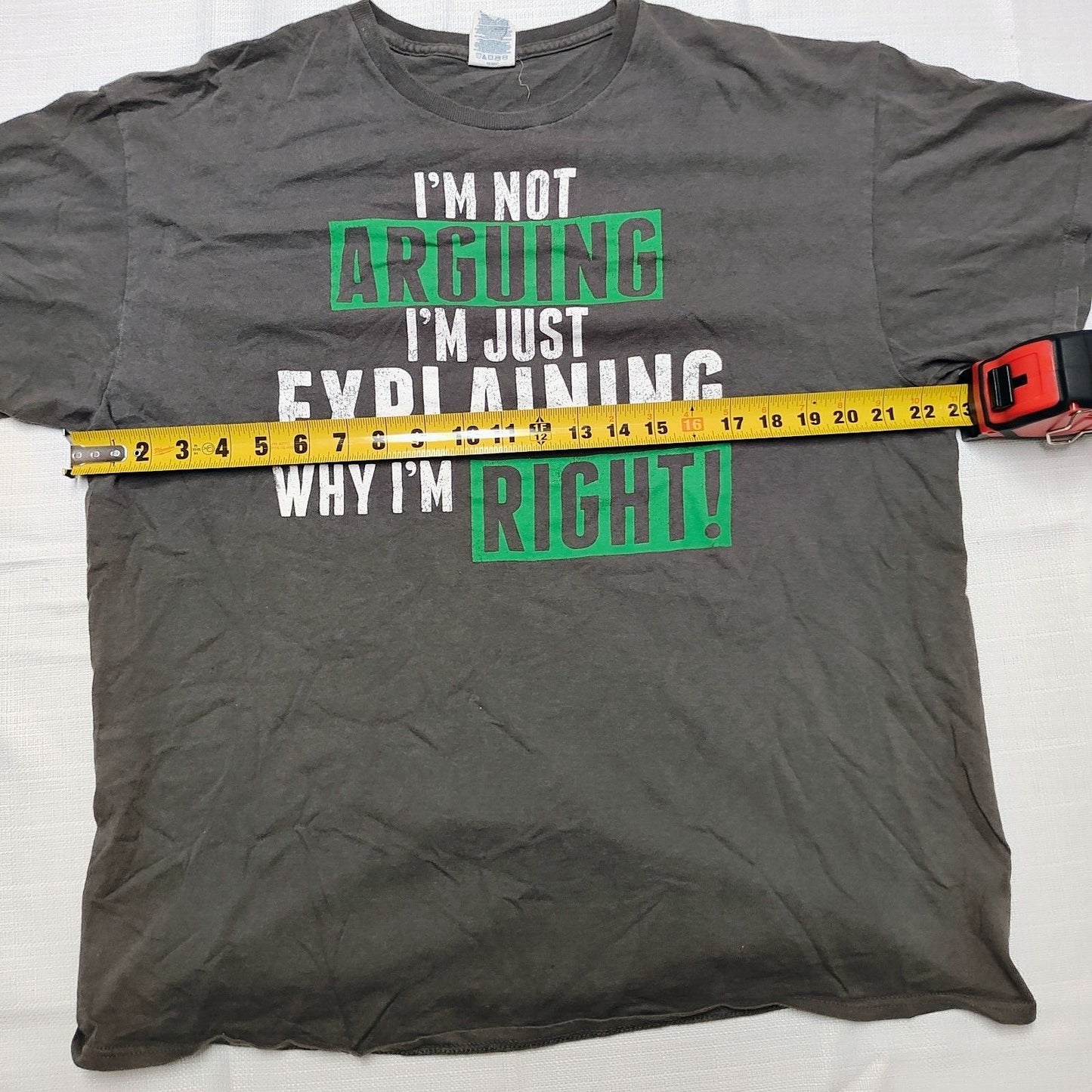 "I'm Not Arguing I'm Just Explaining Why I'm Right!" Graphic T-Shirt (XL)