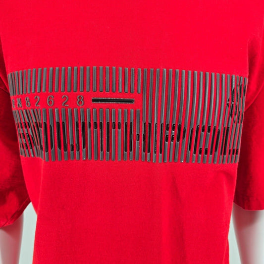 Vintage Y2K Southpole Made in USA Gel Printed Barcode Logo Graphic T-Shirt (XL)