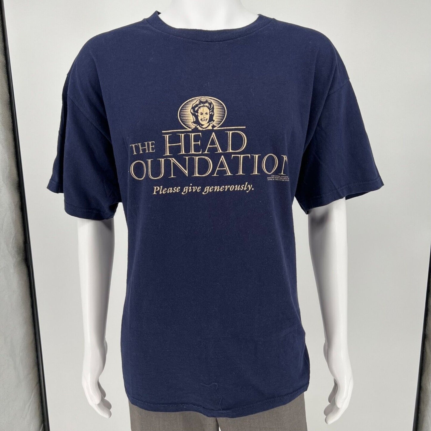 Vintage Y2K The Head Foundation "Please Give Generously" Novelty T-Shirt (XL)