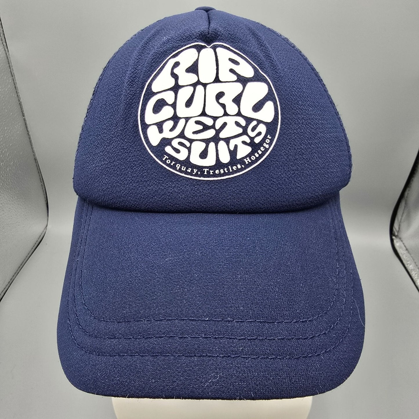 Rip Curl Wetsuits Torquey, Trestles, Hossegor Navy Trucker Hat *Fair Condition