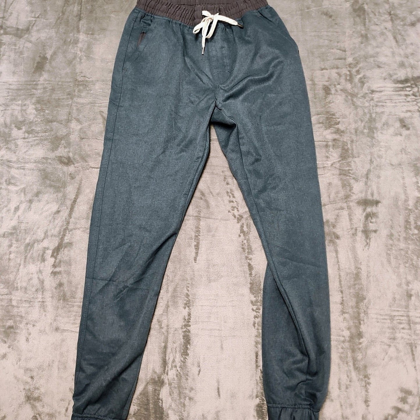Leg3nd Discovery Comfort Fit Teal Space Dye Zipper Pocket Pants (Small)