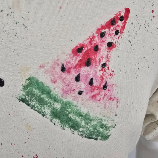 Vintage 1990s Screen Stars Best Watermelon Print Single Stitch T-Shirt (L/XL)