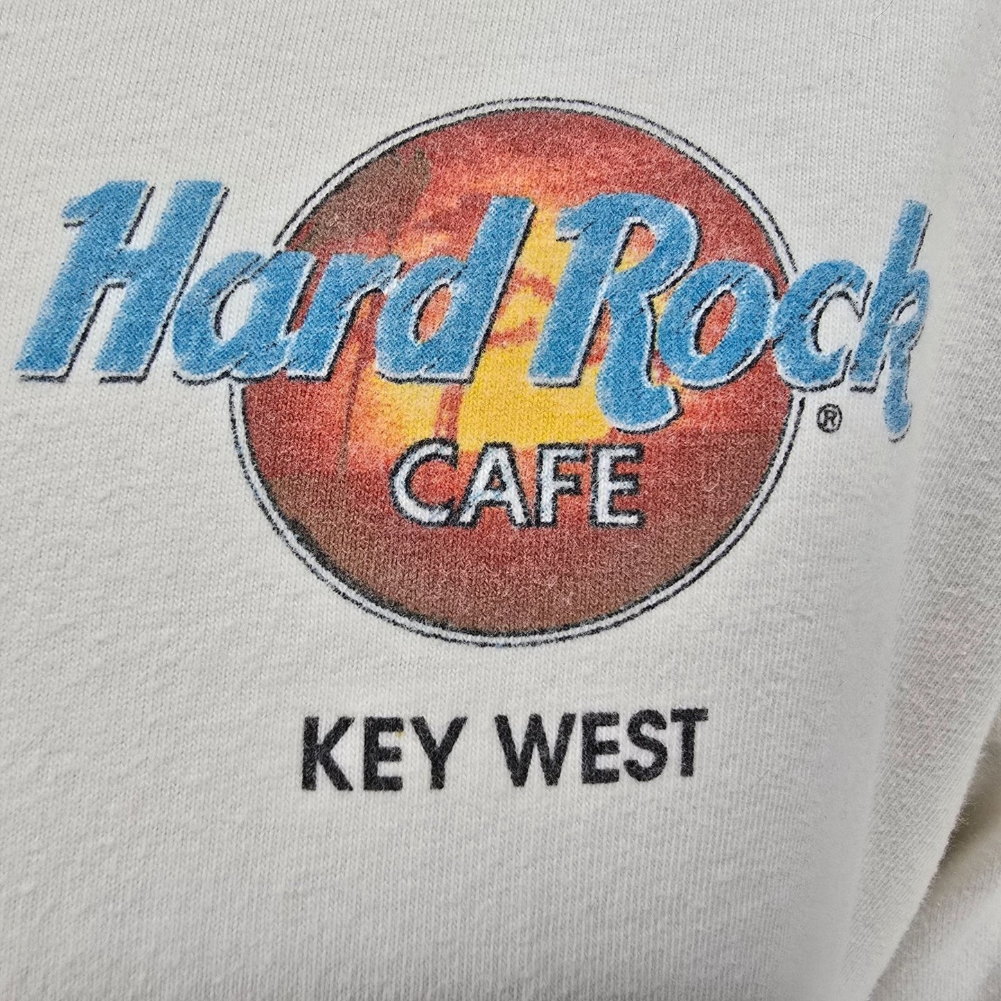 Vintage Y2K/Early 2000s Hard Rock Cafe Key West Parrot Heavy Tee T-Shirt (L)