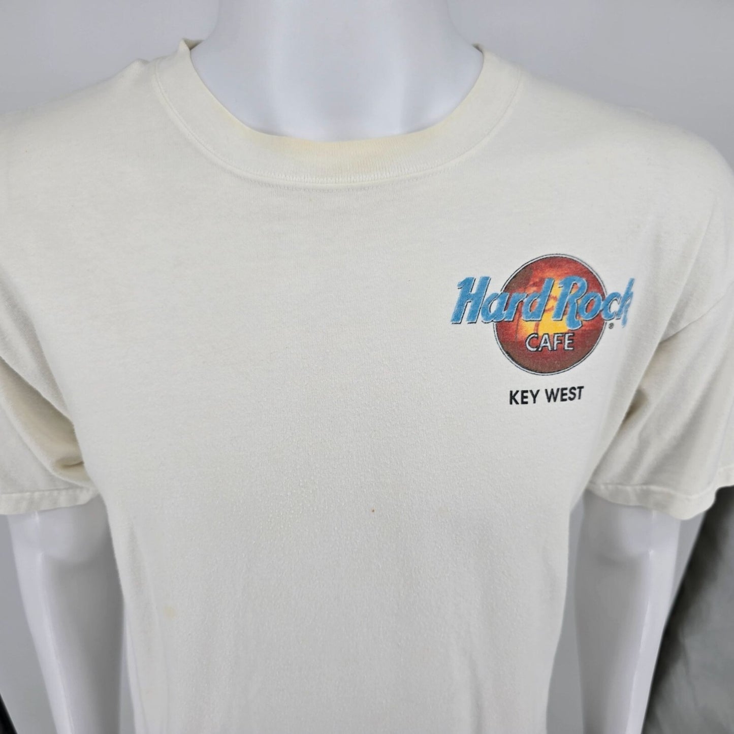 Vintage Y2K/Early 2000s Hard Rock Cafe Key West Parrot Heavy Tee T-Shirt (L)