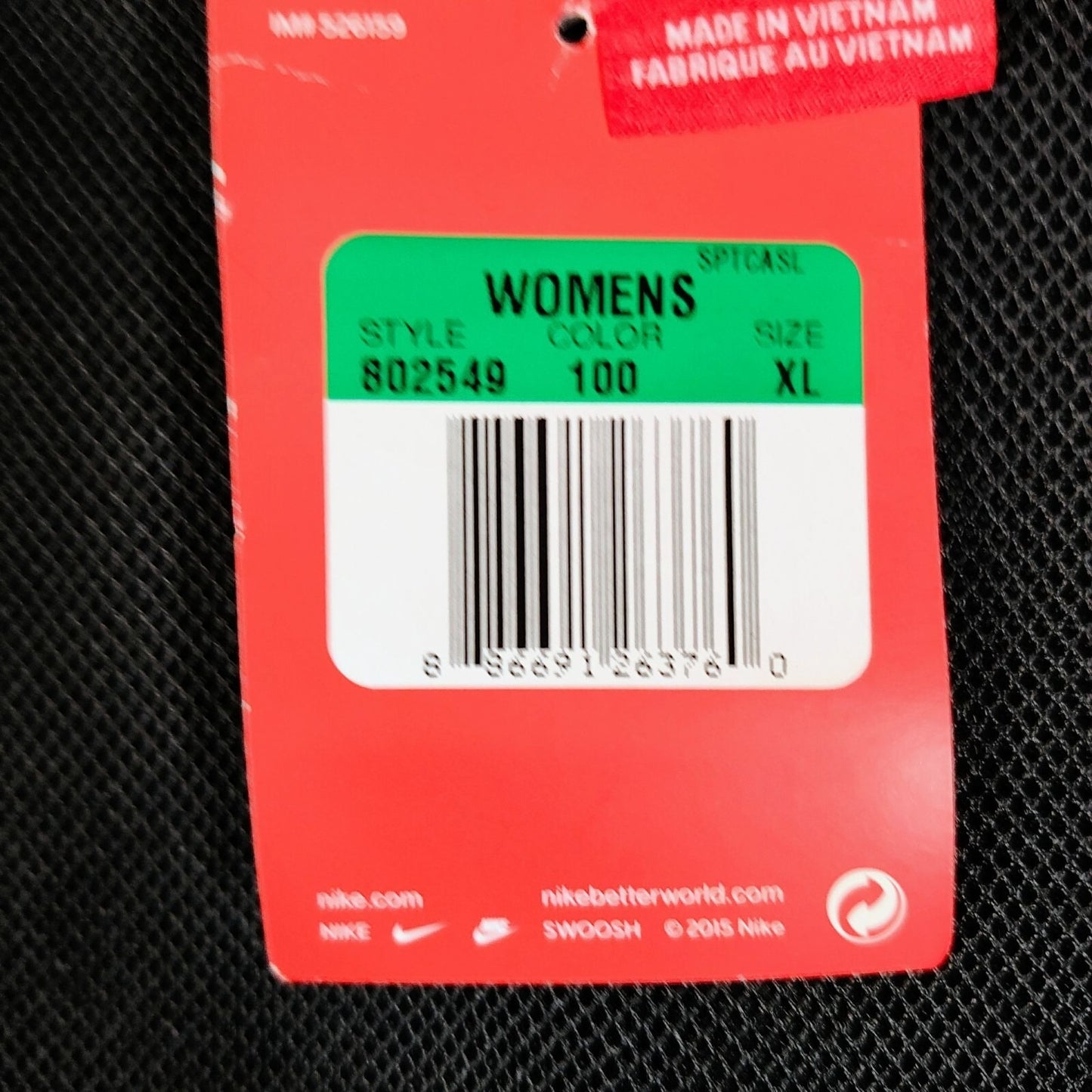 NWT Nike Women's White/Black Tech Hypermesh Vest 802549-100 (XL) -$134.95 Retai