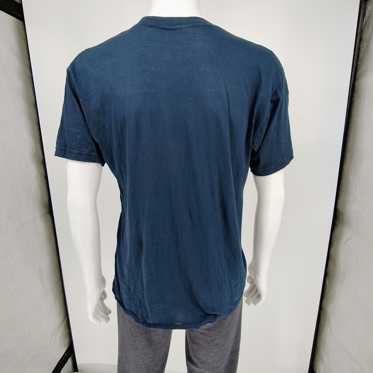 Original Carisma "Roma Italia" Italian Flag Blue Graphic T-Shirt (Womens XL)